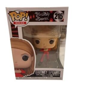 Funko POP! Rocks Figure BRITNEY SPEARS #215 Red Catsuit - Oops I Did It Again.